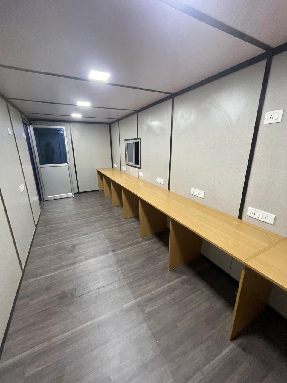 Container home in mountain setting